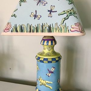 Vintage Patricia DuPont Painted lamp